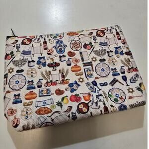 Hanukkah Cosmetic Make Up Zipper Pouch
